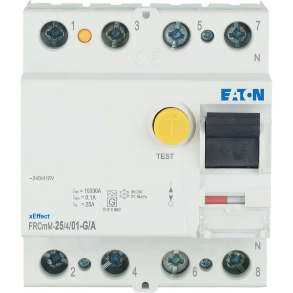 Inter. diff. Frcmm 100ma, 4p, type g/a, 25a (FRCMM-25/4/01-G/A) - Eaton - 170300