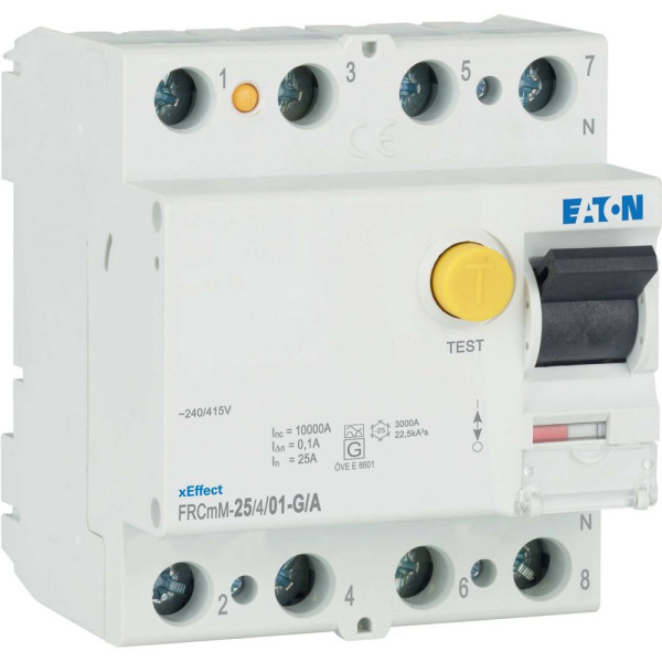 Inter. diff. Frcmm 100ma, 4p, type g/a, 25a (FRCMM-25/4/01-G/A) - Eaton - 170300