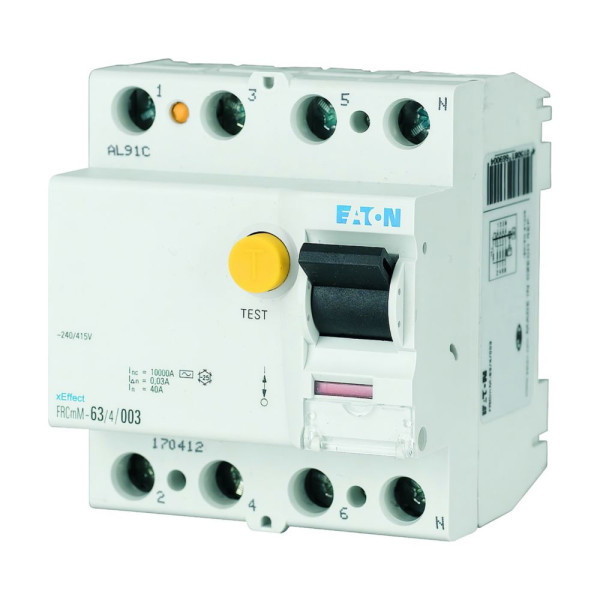 Inter. diff. Frcmm 100ma, 4p, type s, 25a (FRCMM-25/4/01-S) - Eaton - 170321