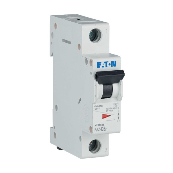 Disj faz 1p 5a 15ka (iec/en 60947-2) cbe c (FAZ-C5/1) - Eaton - 278554