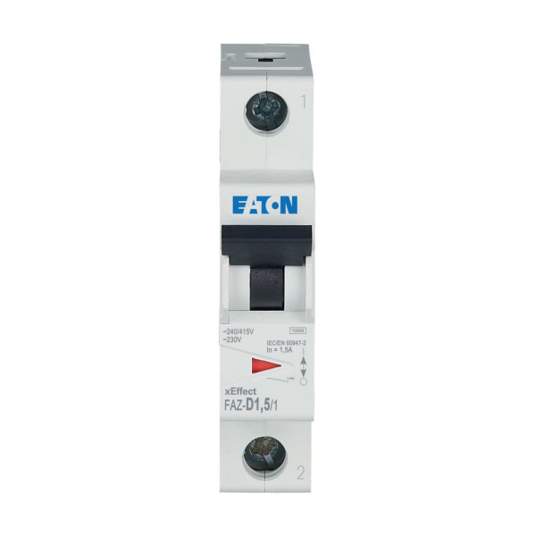 Disj faz 1p 1,5a 15ka (iec/en 60947-2) cbe d (FAZ-D1,5/1) - Eaton - 278570