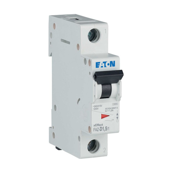 Disj faz 1p 1,5a 15ka (iec/en 60947-2) cbe d (FAZ-D1,5/1) - Eaton - 278570