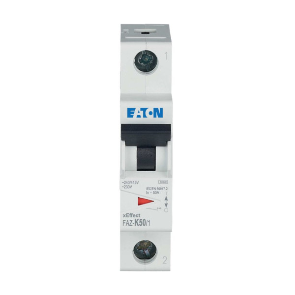 Disj faz 1p 50a 15ka (iec/en 60947-2) cbe k (FAZ-K50/1) - Eaton - 278604