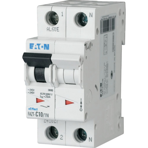 Disjoncteur modulaire, 32a, 1np, courbe b (FAZT-B32/1N) - Eaton - 142509