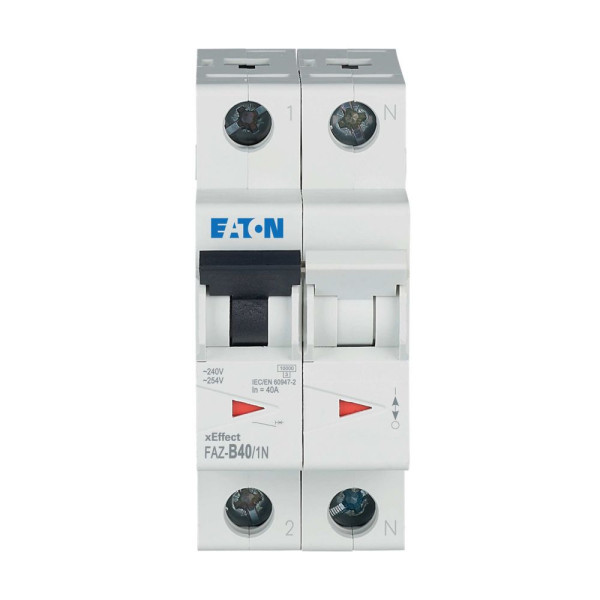 Disj faz 1p+n 40a cbe b (FAZ-B40/1N) - Eaton - 278652