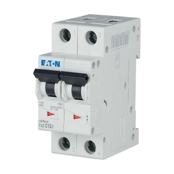 Disj faz 2p 12a 15ka (iec/en 60947-2) cbe c (FAZ-C12/2) - Eaton - 278757