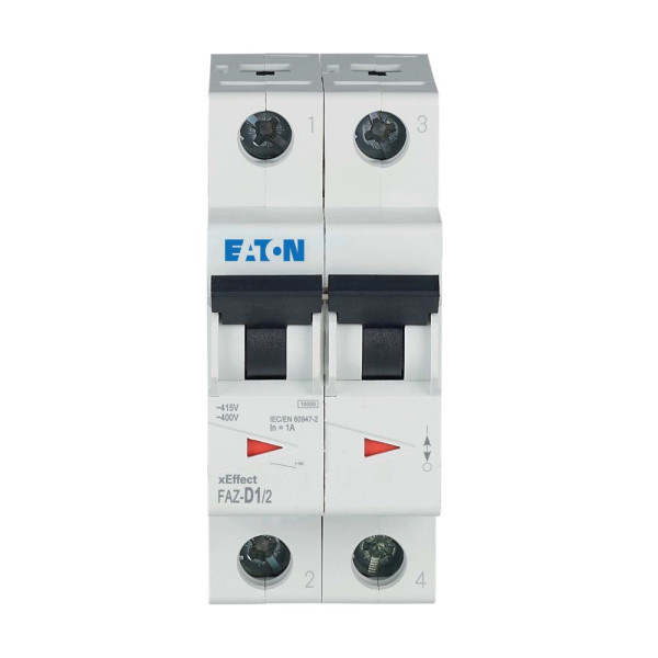 Disj faz 2p 1a 15ka (iec/en 60947-2) cbe d (FAZ-D1/2) - Eaton - 278768