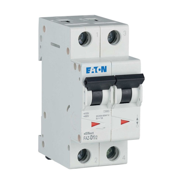 Disj faz 2p 1a 15ka (iec/en 60947-2) cbe d (FAZ-D1/2) - Eaton - 278768