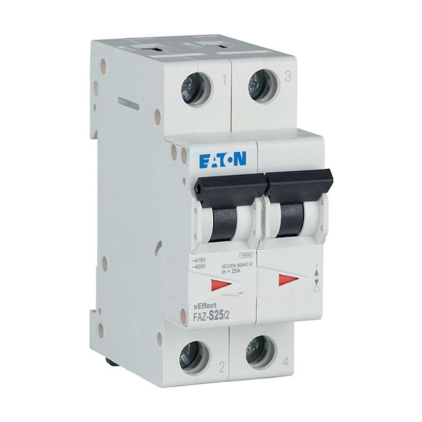 Disj faz 2p 25a 10ka (iec/en 60947-2) cbe s (FAZ-S25/2) - Eaton - 278813