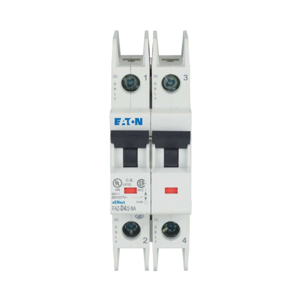Disjoncteur faz cbe d 4a 2p na ul (FAZ-D4/2-NA) - Eaton - 102182