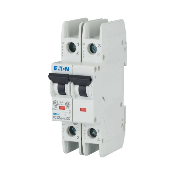 Disjoncteur faz cbe c 6a 2p na dc (FAZ-C6/2-NA-DC) - Eaton - 120638