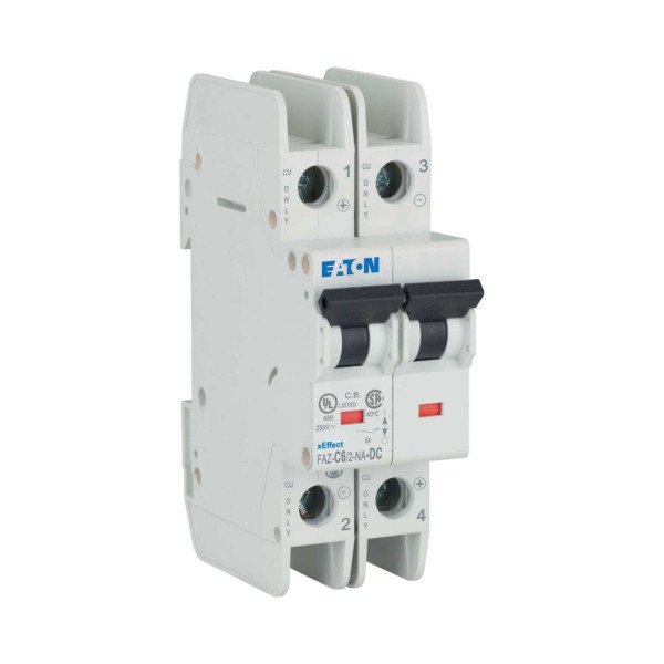 Disjoncteur faz cbe c 6a 2p na dc (FAZ-C6/2-NA-DC) - Eaton - 120638