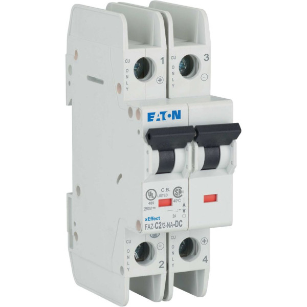 Disjoncteur faz cbe c 2a 2p na dc (FAZ-C2/2-NA-DC) - Eaton - 137239