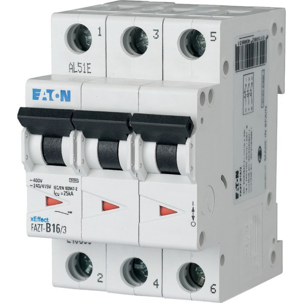 Disjoncteur fazt cbe c 3p 25a (FAZT-C25/3) - Eaton - 240897