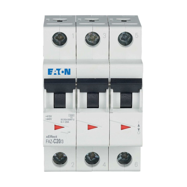 Disj faz 3p 20a 15ka (iec/en 60947-2) cbe c (FAZ-C20/3) - Eaton - 278874