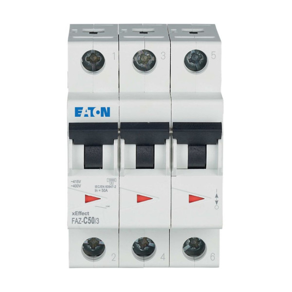 Disj faz 3p 50a 15ka (iec/en 60947-2) cbe c (FAZ-C50/3) - Eaton - 278878