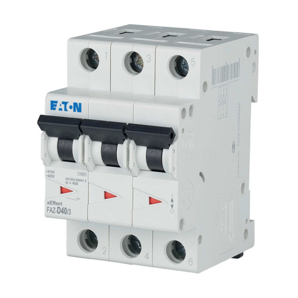 Disj faz 3p 40a 15ka (iec/en 60947-2) cbe d (FAZ-D40/3) - Eaton - 278900