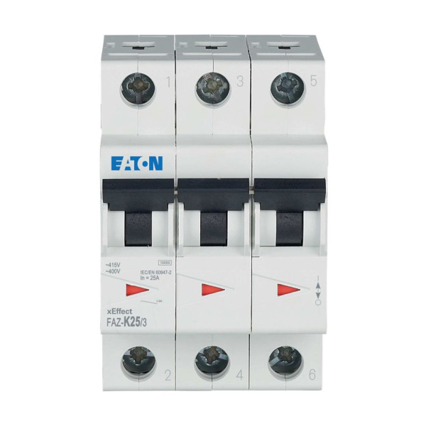 Disj faz 3p 25a 15ka (iec/en 60947-2) cbe k (FAZ-K25/3) - Eaton - 278913