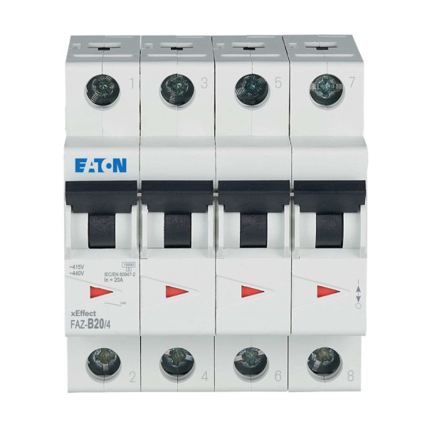 Disj faz 4p 20a 15ka (iec/en 60947-2) cbe b (FAZ-B20/4) - Eaton - 279036