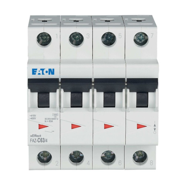 Disj faz 4p 63a 15ka (iec/en 60947-2) cbe c (FAZ-C63/4) - Eaton - 279067