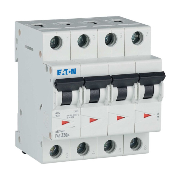 Disj faz 4p 50a 15ka (iec/en 60947-2) cbe z (FAZ-Z50/4) - Eaton - 279120