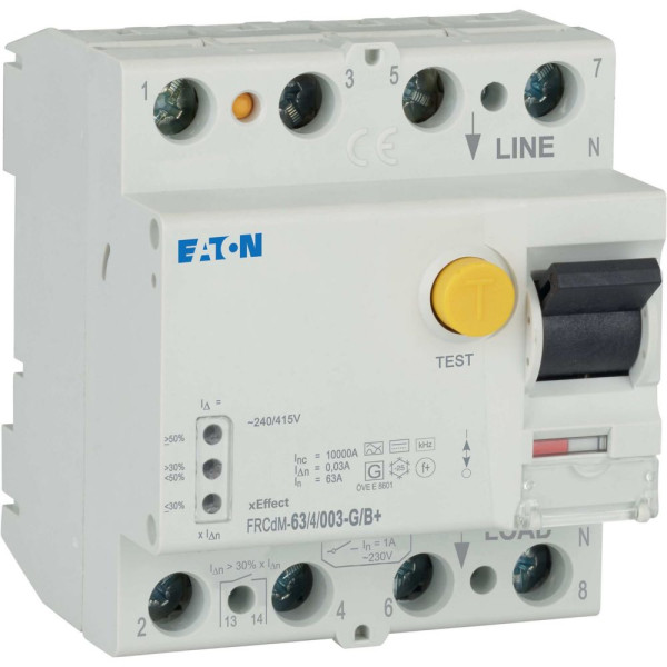 Inter. diff. Élec. Frcdm 30ma, 4p, type g/b+, 63a (FRCDM-63/4/003-G/B+) - Eaton - 167882