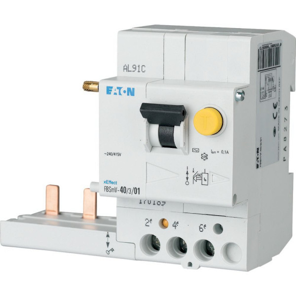 Bloc diff. Fbsmv - 3p, 40a, type s/a, 100ma (FBSMV-40/3/01-S/A) - Eaton - 170162
