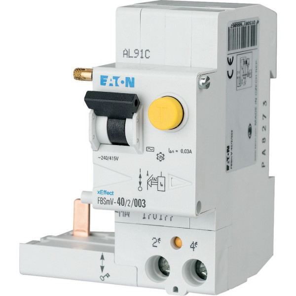 Bloc diff. Fbsmv - 2p, 40a, type g, 30ma (FBSMV-40/2/003-G) - Eaton - 170237