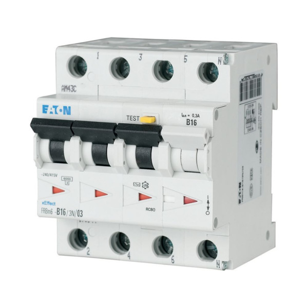 Disj. diff. Frbm6 100ma, cbe b, 3p+n, type a,16a (FRBM6-B16/3N/01-A) - Eaton - 170899