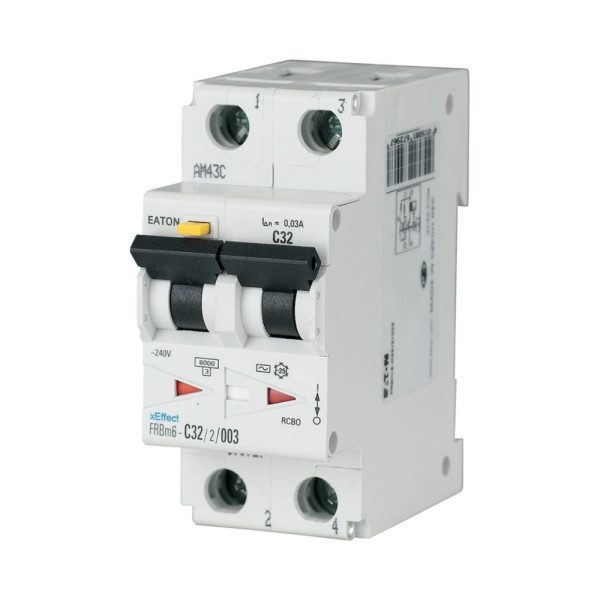 Disj. diff., 25a, 30ma, courbe c, 2p, type ac (FRBM6-C25/2/003) - Eaton - 177884