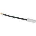 Connecteur avec câble 6mm², l=120mm, noir (BPZ-P/L-6/120)