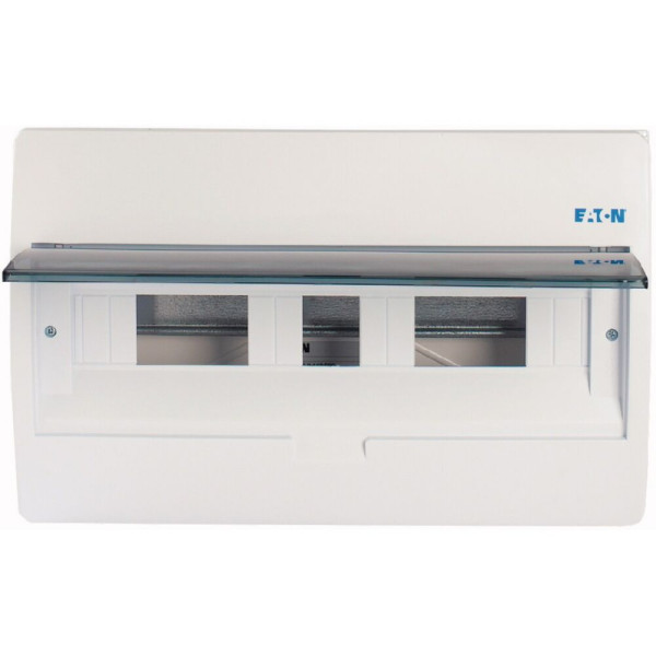 Coffret encastré ip40, 1 rangée, 18 mod, porte transparente (BC-U-1/18-ECO)
