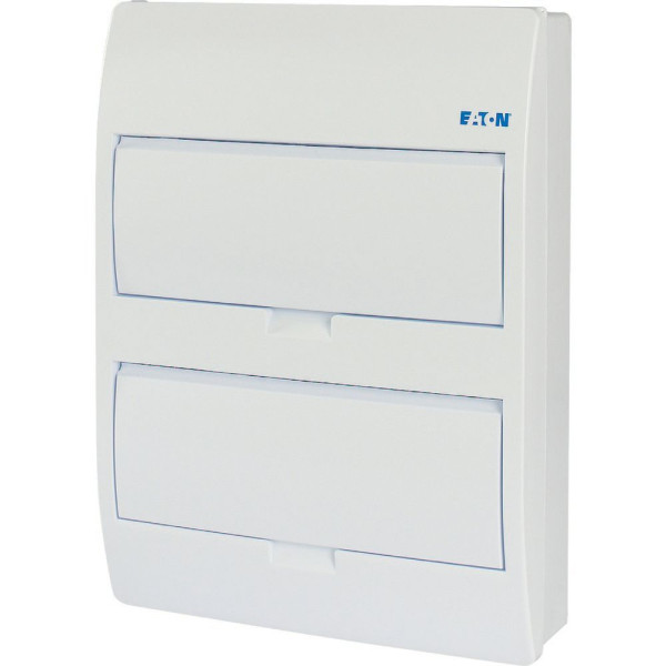 Coffret en saillie ip40, 2 rangées, 24 mod, porte blanche (BC-O-2/24-TW-ECO)