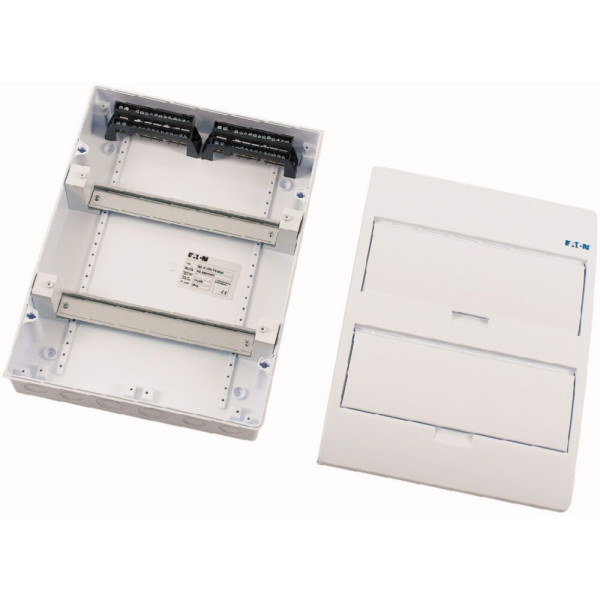 Coffret en saillie ip40, 2 rangées, 24 mod, porte blanche (BC-O-2/24-TW-ECO)