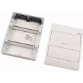 Coffret en saillie ip40, 2 rangées, 24 mod, porte blanche (BC-O-2/24-TW-ECO)