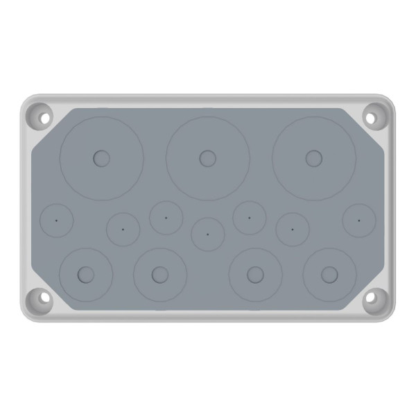 Flasque isolant, ip55, entrées de câble jusqu'à diamètre 50 mm