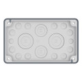 Flasque isolant, ip66, entrées de câble démontable jusqu'à 50mm (18)