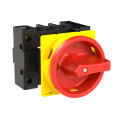 Inter général, 3p+n +1f+1o, 25a, poignée rouge-jaune, verr., encastré (P1-25/EA/SVB/N/HI11)