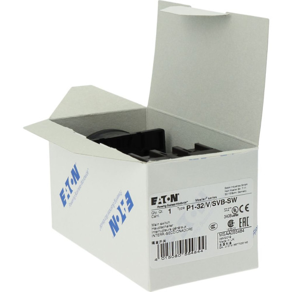 Inter. général, tripolaire, 32 a, verrouillable, encastré, fixation arrière (P1-32/V/SVB-SW)