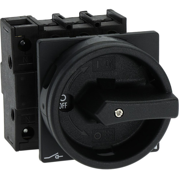 Interrupteur général, 3p+n, 32a, poignée noire, verrouillable, montage encastré (p1-32/ea/svb-sw/n) - Eaton - 093452