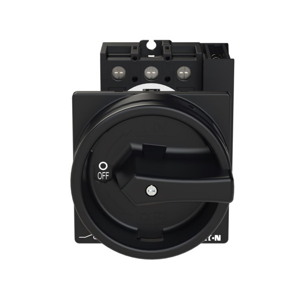 Inter général, 3p +1f+1o, 25a, poignée noire, verrouillable, mpar l'arr. (P1-25/V/SVB-SW/HI11) - Eaton - 098199