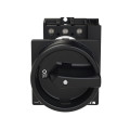 Inter général, 3p +1f+1o, 25a, poignée noire, verrouillable, mpar l'arr. (P1-25/V/SVB-SW/HI11) - Eaton - 098199