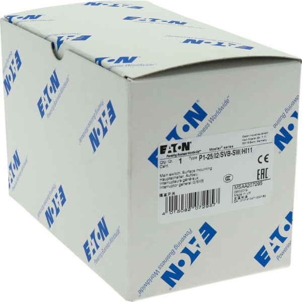 Inter général, +coffret, 3p +1f+1o, 25a, poignée noire, verrouillable (P1-25/I2/SVB-SW/HI11)