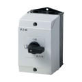 Inter marche-arrêt, +coffret, 3p +1f+1o, 25a, poignée noire (P1-25/I2/HI11) - Eaton - 207302