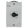 Inter marche-arrêt, +coffret, 3p +1f+1o, 25a, poignée noire (P1-25/I2/HI11) - Eaton - 207302