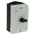 Inter marche-arrêt, +coffret, 3p +1f+1o, 25a, poignée noire (P1-25/I2/HI11) - Eaton - 207302