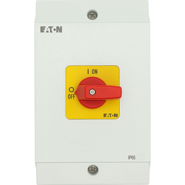 Inter marche-arrêt, +coffret, 3p, 32a, poignée rouge (P1-32/I2-RT)