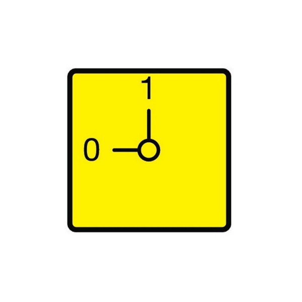 Plastron, arrêt d'urgence, jaune, pour t0 (FS908GE-T0)
