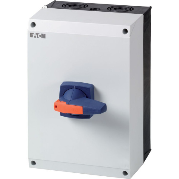 Inter. 3p+n, monté sur coffret ci-k, cadenassable, poignée bleu (DMM-160/3N/I5/P-B) - Eaton - 172789