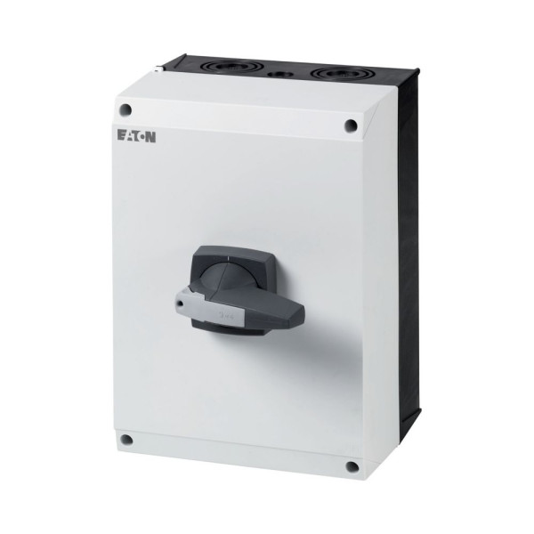 Inter. 3p+n, monté sur coffret ci-k, cadenassable, poignée grise (DMM-160/3N/I5/P-G) - Eaton - 172790
